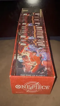 12 One Piece OP-16 The Time Of Battle Sleeved Booster Packs - FACTORY SEALED - Image 1