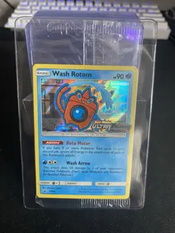 Ultra Prism Staff Promo Sealed Pack Wash Rotom Lucario Heatran Gumshoos Pokemon - Image 1
