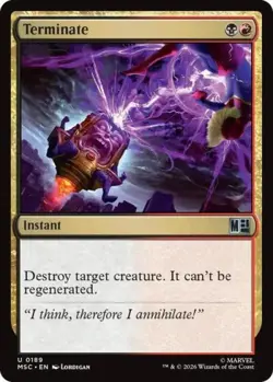 ~ Terminate ~ NM ~ Commander: Marvel Super Heroes ~ MTG ~ - Image 1