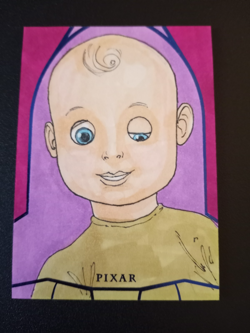 2025 Topps Disney Pixar 30 Years of Toy Story Big Baby Sketch Art Card SSP #1/1 - Image 1