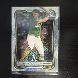 Topps 2025 Bowman Chrome Nick Kurtz First Bowman #93 Athletics Baseball Card - Image 1
