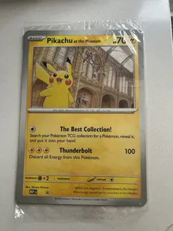 Pokemon Pikachu At The Museum Promo Card - Image 1