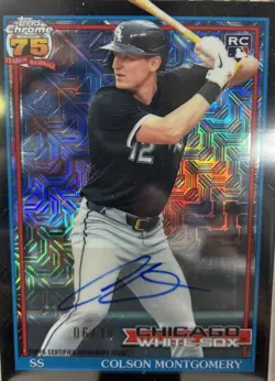 Topps Chrome Colson Montgomery RC Auto 06/10 Chicago White Sox Baseball Card - Image 1