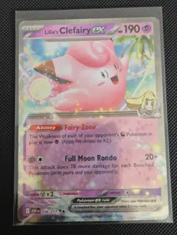 Pokemon TCG Lillie's Clefairy ex 076/217 | Ascended Heroes | NM | Double Rare - Image 1