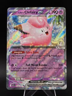 Pokemon Lillie's Clefairy ex - 076/217 - ME: Double Rare - Ascended Heroes - Image 1