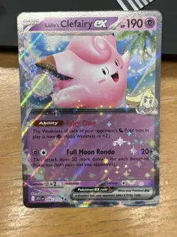 Lillie's Clefairy Ex 076/217 Double Rare Holo Ascended Heroes Pokemon Card NM - Image 1