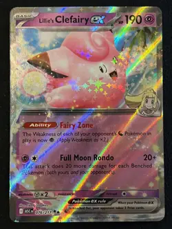 Pokemon TCG Lillie's Clefairy ex 076/217 Double Rare - Ascended Heroes - Fresh ✅ - Image 1