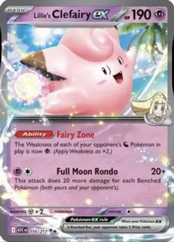 Lillie's Clefairy ex 076/217 - Ascended Heroes Ultra Rare Pokemon Card - Image 1