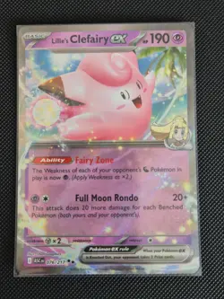 Pokemon TCG Ascended Heroes Lillie's Clefairy ex - 076/217 - Double Rare - Holo - Image 1