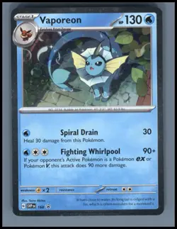 Vaporeon (Cosmos Holo) 168 Holo Promo Scarlet & Violet Promo Pokemon Holo NM - Image 1