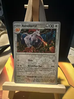 Pokemon TCG Aerodactyl 151 142/165 Reverse Holo Rare LP. - Image 1