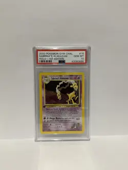 Pokemon Sabrina's Alakazam Gym Challenge 1st Edition Holo Rare #16 PSA 10 - Image 1