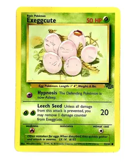 Exeggcute 52/64 Common Jungle Pokemon Unlimited Lightly Played - Image 1