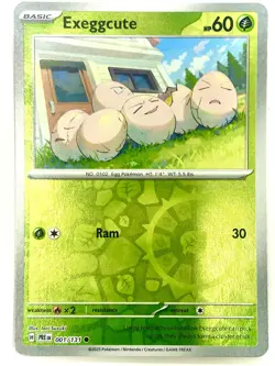 Exeggcute 001/131 Common Prismatic Evolutions Pokemon Reverse Holo Near Mint - Image 1