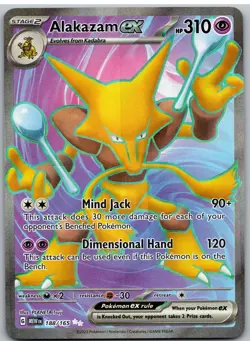 Alakazam ex 188/165 Ultra Rare 151 Pokemon - Image 1