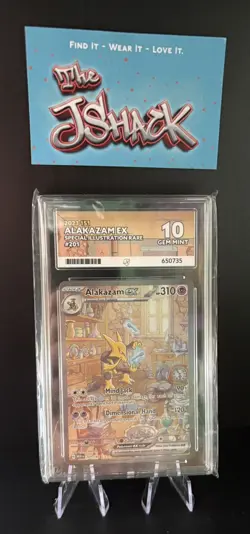 Pokemon TCG 151 Alakazam Ex 201/165 Ace 10 Gem Mint Perfect Subgrades ✅ - Image 1