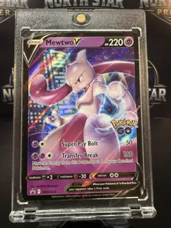 Pokemon TCG Mewtwo V SWSH223 Holo Promo Black Star Ultra Rare Lp - Image 1