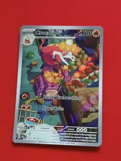 Pokemon TCG Crocalor 202/193 – Illustration Rare – Paldea Evolved – NM - Image 1