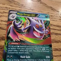 Mega Gengar EX 073 Black Star Promo Mega Evolutions NM - Image 2
