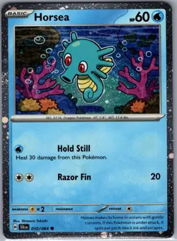 Horsea 010/064 Common - Pokemon TCG Shrouded Fable - Cosmos Holo (NM) - Image 1