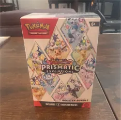 Pokemon TCG Prismatic Evolutions Booster Bundle 6 Packs English Eevee - Image 1