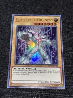 Yu-Gi-Oh DUPO-EN102 Elemental HERO Neos Lim. Ultra Rare NM - Image 1