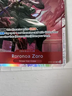 One Piece Roronoa Zoro ST21-015 SR Foil English NM - Image 4