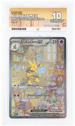 ACE 10! Alakazam ex (201/165) 151 S&V Special Illustration Rare Pokemon Card! - Image 1