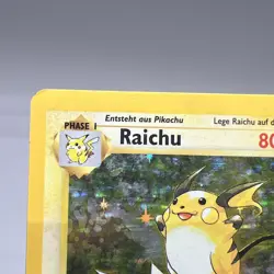 1st First Edition Base Set GERMAN Raichu Holo 14/102 MP Moderately Played Card - Image 3