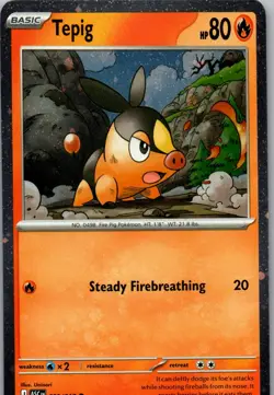 Tepig - (Cosmos Holo) Holo Common Miscellaneous Cards & Products 029/217 NM - Image 1