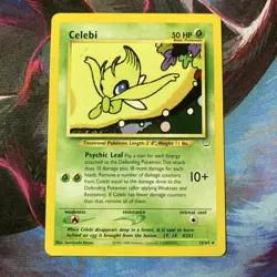 Pokemon Celebi 16/64 Neo Revelation Rare LP - Image 1