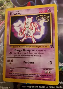 Pokemon 1999 Black Star Movie Promo No.3 Mewtwo - Image 1