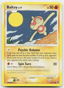 Baltoy 60/106 Common Great Encounters Pokemon Near Mint - Image 1