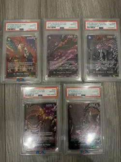 One Piece Carrying On His Will AA 5 Elders PSA 10 SET - Image 1