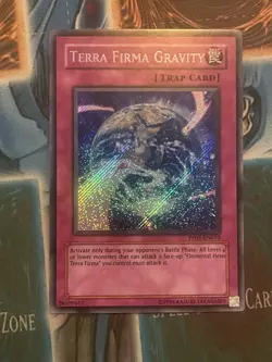Yugioh Terra Firma Gravity Unlimited Edition Secret Rare PP02-EN013 LP - Image 1