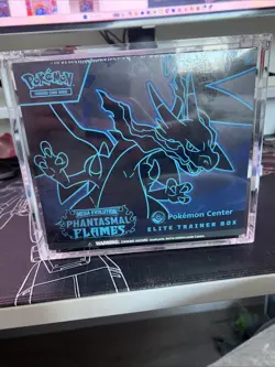 Phantasmal Flames Pokemon Center Elite Trainer Box ETB w/ acrylic case - Image 1