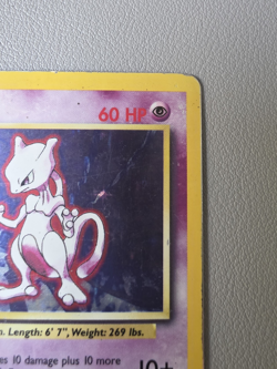 Pokemon TCG Mewtwo 10/102 Base Set Unlimited Holo Rare English 1999 WOTC - HP - Image 3