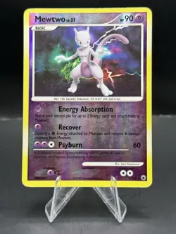Pokemon Card Mewtwo 9/100 Diamond Pearl Majestic Dawn Holo Rare - Image 1