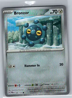 Bronzor 066/131 (Master Ball) SV: Prismatic Evolutions - Pokemon Card - NM - Image 1