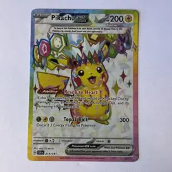 Pikachu ex 219/191 - Full Art - Surging Sparks - Pokemon card - TCG - Mint - Image 1