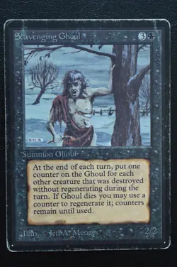 Magic The Gathering MTG SCAVENGING GHOUL Limited Edition Beta HP Played Damaged - Image 1