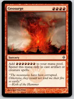 Geosurge 85 Uncommon New Phyrexia Magic: The Gathering Lightly Played - Image 1