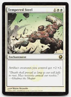 Tempered Steel 24 Rare Scars of Mirrodin Magic: The Gathering Lightly Played - Image 1