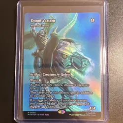 Wizards of the Coast Doom Variant 0099 Mythic Blue Foil Alternative Art ENG - Image 1
