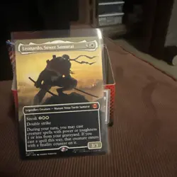 Magic Gathering Borderless Leonardo Sewer Samurai Teenage Mutant Ninja Turtles - Image 1