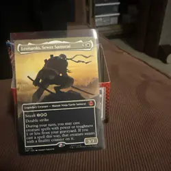 Magic Gathering Borderless Leonardo Sewer Samurai Teenage Mutant Ninja Turtles - Image 2