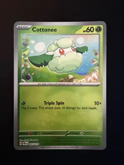 Cottonee 007/131 Masterball Holo - Pokemon Prismatic Evolutions - Image 1