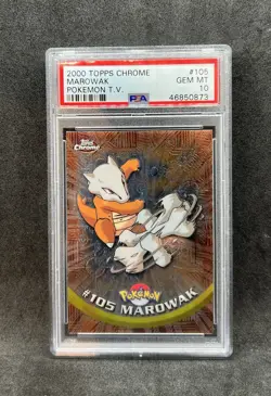 Pokemon Topps Chrome Knogga PSA 10 - Pokemon Topps Chrome Marowak PSA 10 - Image 1