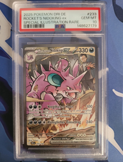 Pokemon TCG Team Rockets Nidoking ex 233/182 PSA 10 Deutsch - Image 1