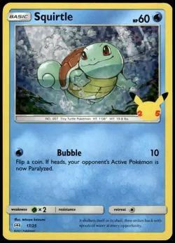 Squirtle 17/25 McDonald's Collection 2021 NM Pokemon 2021 - Image 1